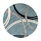 World Rug Gallery Modern Wavy Circles Design 6'6'' Round Blue 377BLUE6RND - alternate 2
